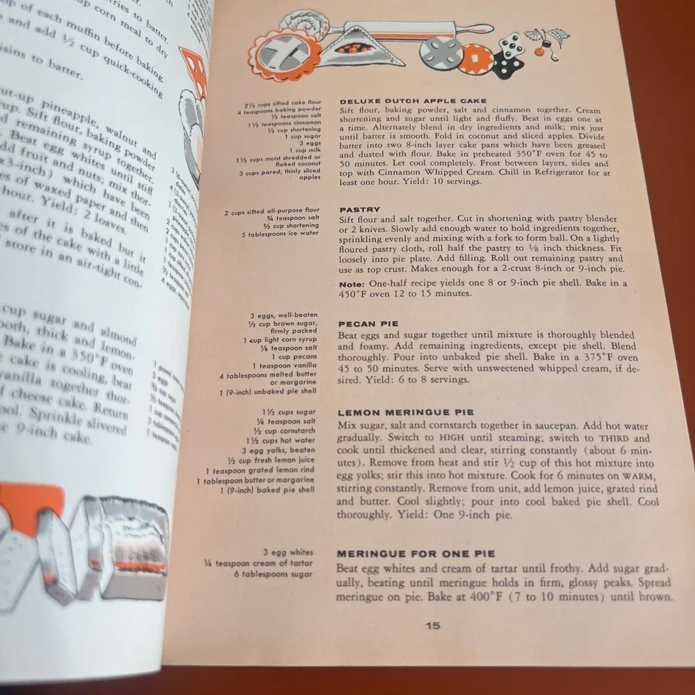 Vintage Hotpoint Electric Range Instruction and Recipe Book Mid-Century Modern